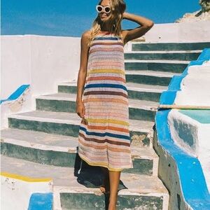 Mister Zimi Poolside Midi Dress in Beach Stripe